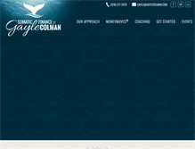 Tablet Screenshot of gaylecolman.com